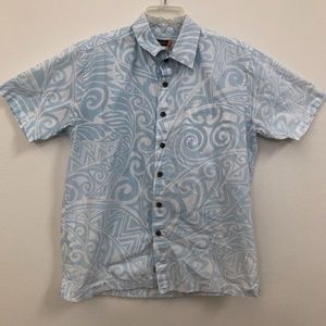 Quiksilver Tribal Print Aloha Shirt